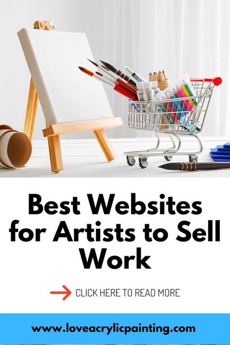 Discover what are the best websites for artists to sell their artwork so you can start making money doing what you love! Love Acrylic Painting, Sell Paintings Online, Websites For Artists, Cheap Kitchen Cabinets, Art Biz, Kerala Mural Painting, Easy Money Online, Art Promotion, Best Websites