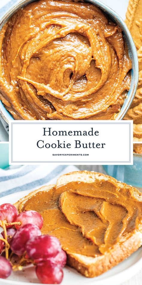 Cookie Butter Recipe, Homemade Cookie Butter, Muffins Apple, Butter Recipes Homemade, Flavored Butter Recipes, Homemade Cookie, Cookie Recipes Homemade, Flavored Butter, Butter Recipes