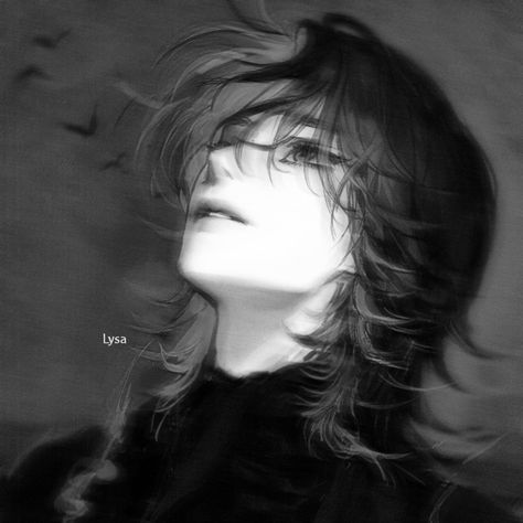 Artist: KNYYY-- on weibo Emo Pfp, Snk Cosplay, Dark Anime Guys, Anime Monochrome, Cool Anime Pictures, Cute Profile Pictures, Dark Anime, Handsome Anime Guys, الرسومات اللطيفة