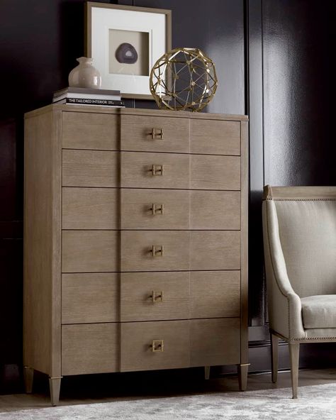 HC8QZ East Abbott Tall Chest Dresser Nightstand Ideas, Tall Dresser Decor, Tall Chest Of Drawers, Bedroom Drawers, Drawer Space, 6 Drawer Chest, Tall Dresser, Accent Chest, Tall Chest