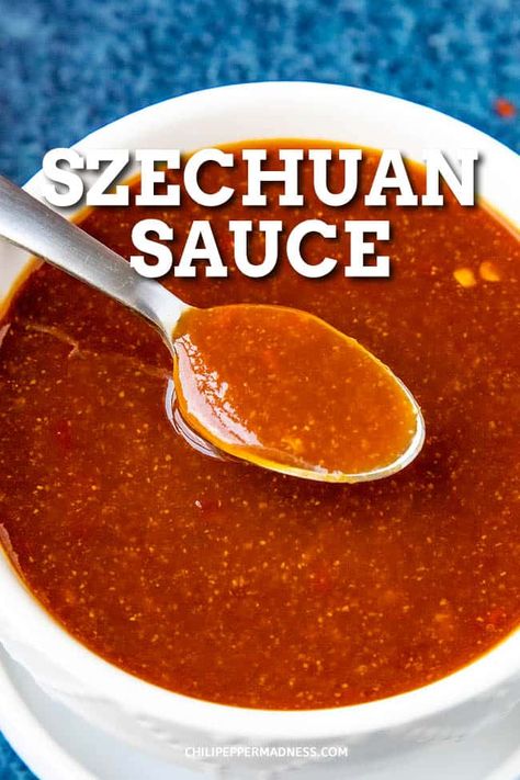 Chinese Sauce Recipe, Chinese Sauce, Szechuan Sauce, Chocolate Wedding Cakes, Chiffon Wedding Dresses, Homemade Hot Sauce, Mango Pudding, Asian Sauce, Chocolate Drink