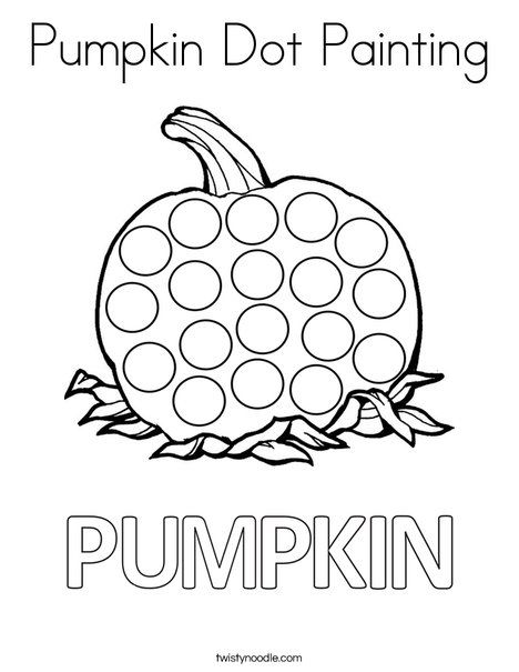 Pumpkin Dot Painting Coloring Page - Twisty Noodle Pumpkin Lessons, Pumpkins Preschool, Dot Marker Activities, Twisty Noodle, Fall Preschool Activities, Pumpkin Activities, Pumpkin Coloring Pages, Do A Dot, Halloween Preschool