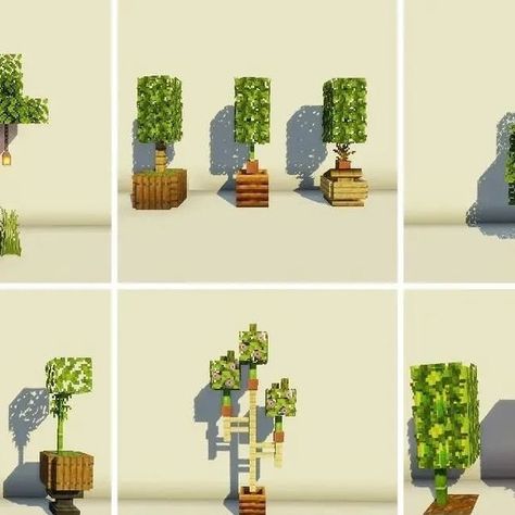 Minecraft Viral on Instagram: "9 ornamental plants!🪴  Follow @minecraftvirall for more!   Credit: @minecraftbuildgallery   #minecraftbuilds #minecraft #minecrafters" Indoor Plants Minecraft, Cute Things In Minecraft, Minecraft Mini Builds Ideas, Minecraft Hanging Plant, Minecraft Plant Ideas, Plants Minecraft, Minecraft Plants, Minecraft Cottagecore, Minecraft Village