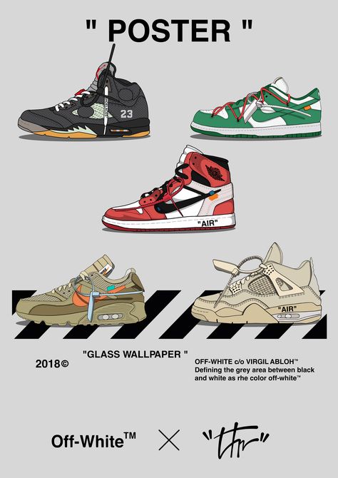 Sneaker Illustration, Sepatu Air Jordan, Jordan Shoes Wallpaper, Streetwear Wallpaper, Jordan 4 Off White, Wallpaper Off White, Stile Kylie Jenner, Off White Wallpapers, Sneakerhead Room