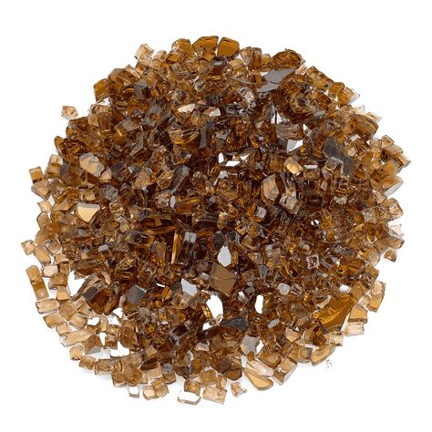 Copper - 1/4" Reflective Fire Glass - 10lbs | American Fire Glass Glass Fire Pit, Glass Fireplace, Fire And Stone, Gas Logs, Vinegar And Water, Fire Features, Fire Bowls, Fire Glass, Outdoor Heating