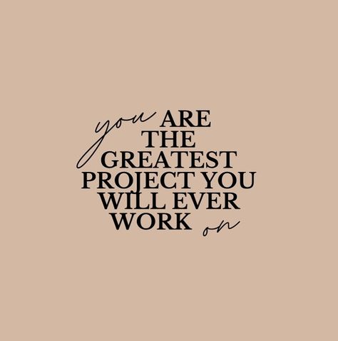 YOU ARE THE GREATEST PROJECT YOU WILL EVER WORK ON . . . . . . . . #affirmations #positivity #inspiration #inspirationalquotes… | Instagram You Are The Greatest Project You Will, Be An Example Quotes, You Are The Greatest, Soothing Quotes, January 1, Self Development, Success Quotes, Work On, Affirmations