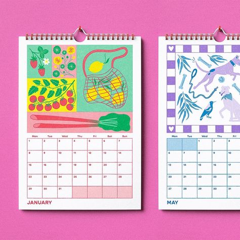 Graphic Design Calendar, Food Calendar, Calendar Illustration, Illustrated Calendar, Ux Design Principles, Illustration Calendar, Cool Calendars, 달력 디자인, Calendar Layout