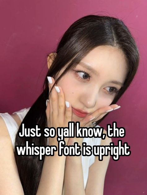 if u don't like the font & use a different one on purpose then ok u do u 🩷 #whisper #leeseoive Whispers Font Name, What Is The Whisper Font, Whisper Font Name, Pinterest Whispers Font, What Font Is Used For Whispers, How To Get Whisper Font, How To Make A Whisper, How To Get The Whisper Font, The Whisper Font