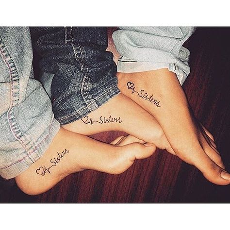 54 Sister Tattoos That Prove She's Your Best Friend in the World Unique Sister Tattoos, Tumblr Tattoo, Sister Tattoo Designs, Sisters Tattoo, Matching Sister Tattoos, Sister Tattoo, Sibling Tattoos, Inspiration Tattoos, Bff Tattoos