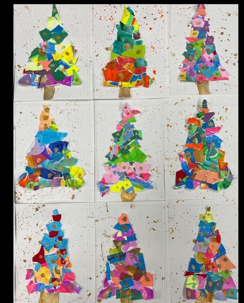 Christmas Art Projects, Christmas Cards Kids, Preschool Christmas Crafts, Christmas Kindergarten, Christmas Arts And Crafts, Christmas Tree Art, Christmas School, Christmas Tree Crafts, Kindergarten Crafts