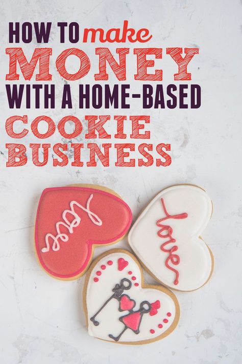 Cookie Business From Home, Macaroon Packaging, Selling Cookies, No Bake Sugar Cookies, Home Bakery Business, Cut Out Cookie Recipe, Food Business Ideas, Love Cookies, Cookie Business