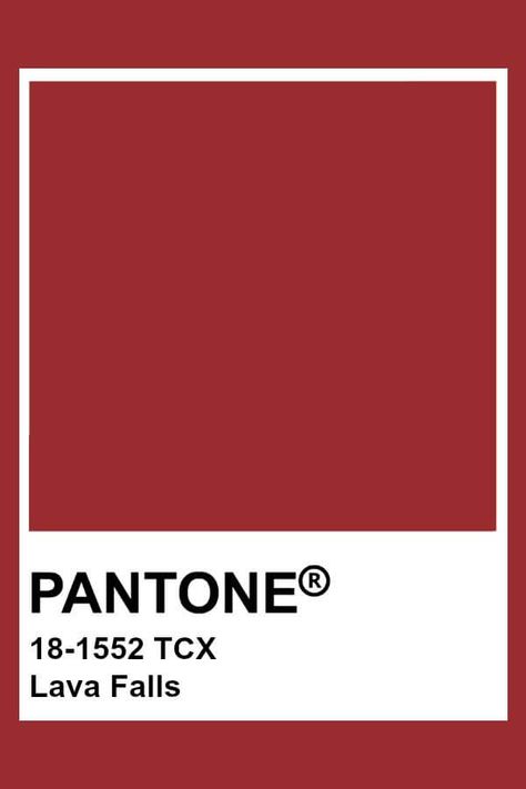 Lava Falls Pantone, Lava Color Palette, Pantone Colors Red, Red Pantone, Fire Whirl, Pantone Tcx, Pantone Trends, Pantone Red, Pantone Fall