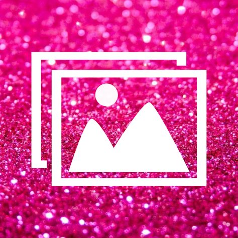 Barbie App Icons, Aesthetic Pink Glitter, Icon For Iphone, Iphone Background Glitter, Background Glitter, Pink Board, Barbie Mode, Icon Wallpaper, Phone Icons