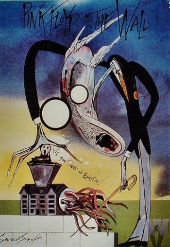 Pink Floyd vintage, done in a style similar to the great and wonderful Ralph Steadman. Vintage Rock Posters, Pink Floyd Tattoo, Crow Images, Pink Floyd Vintage, Pink Floyd Albums, Pink Floyd Art, Ralph Steadman, Polish Posters, Richard Williams