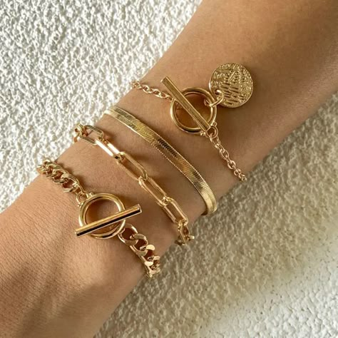 Bracelets gold simple for women