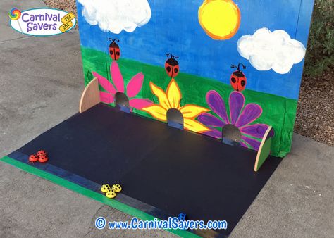 Ladybug Races - School Spring Fling Game Kindergarten Spring Party Ideas, Spring Fling School Event, Spring Party Ideas For Kids Classroom, School Spring Carnival Ideas, Spring Festival Ideas School, Spring Carnival Ideas, Kindergarten Carnival, Spring Fling Games, Spring Festival Ideas