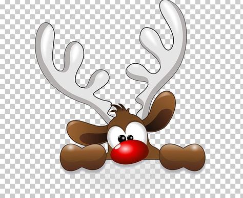 Funny Reindeer, Christmas Rock, Red Nose, Tole Painting, Christmas Paintings, Christmas Clipart, Christmas Images, Xmas Crafts, Christmas Deco