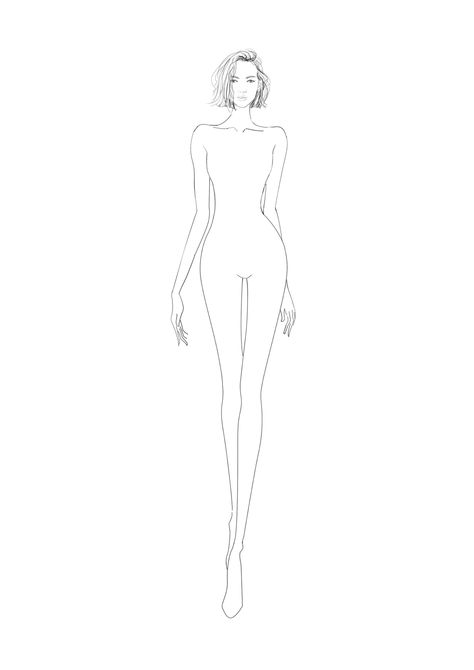 Fashion Model Poses Standing, Fashion Illustration Template, Fashion Model Drawing, Croquis Fashion, Fashion Figure Templates, Fashion Illustration Poses, Fashion Model Sketch, Modeling Poses, Fashion Figure Drawing