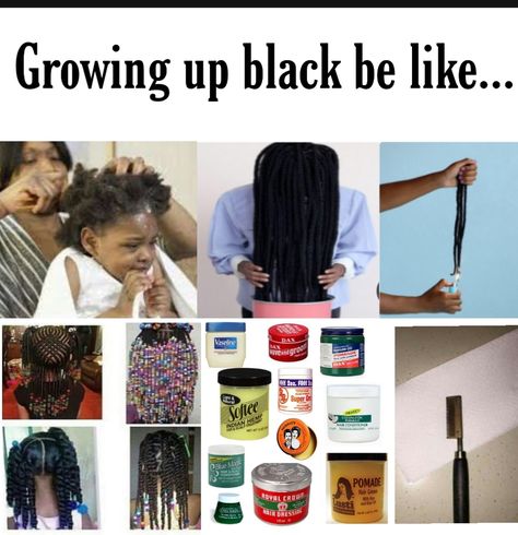 #Growing up black #hair #black hair Hair Growing Tips Black, Healthy Hair Black, Baddie Peppa, Healthy Hair Aesthetic Black, Growing Up Black, Growing Up Black Tweets, Why Isn’t My Hair Growing, Hair Black Hair, Black Stuff