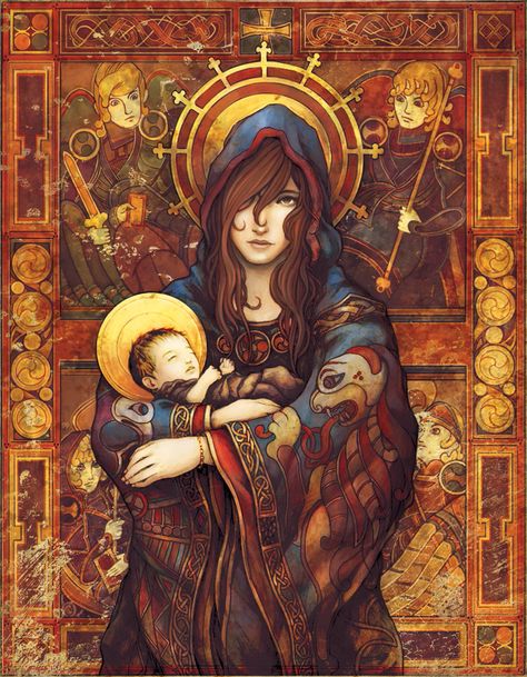 contemporary catholic art | Modern Catholic Art, Literature, and Music Blessed Mary, Images Of Mary, Prințese Disney, Mama Mary, Queen Of Heaven, Art Sacre, Book Of Kells, Idee Cosplay, Mary Magdalene