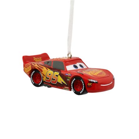 PRICES MAY VARY. Rev up your holiday season with Lightning McQueen. From center stage at the Piston Cup and Radiator Springs to a branch on your tree, you'll love decorating with this fun Hallmark Christmas ornament. Approx. Size in Inches: 1.75 x 1.25 x 3.25 Great Christmas gift idea for fans of the Disney/Pixar "Cars" movies and race car Lightning McQueen. Additional Details: Resin ornament features hanger attachment. Includes: One Hallmark Christmas ornament. Disney/Pixar Cars Lightning Mcqueen, Red Race, Radiator Springs, Fun Ornaments, Hallmark Christmas Ornaments, Disney Ornaments, Christmas Tree Shop, Cool Christmas Trees, Cars Movie