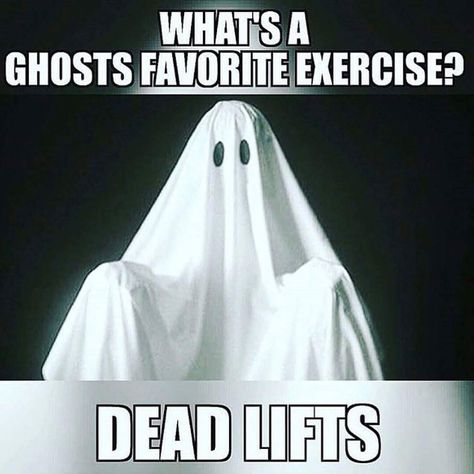 Happy Halloween everyone! #halloween #deadlift #fitness #weighlifting #ghost by liftground Crossfit Memes, Dead Lifts, Quotes Halloween, Gym Humour, Funny Motivation, Muscle Food, Fitness Motivation Pictures, Fitness Photos, Anytime Fitness