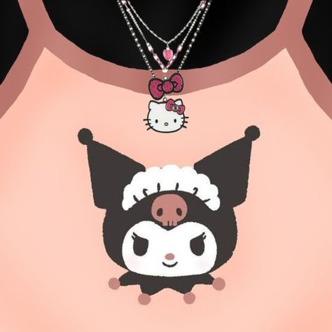 Kuromi Outfit, Cute Black Shirts, Cute Tshirt Designs, Hello Kitty T Shirt, Shirt Roblox, Free T Shirt Design, Kitty Clothes, Roblox T Shirts, Hello Kitty Clothes