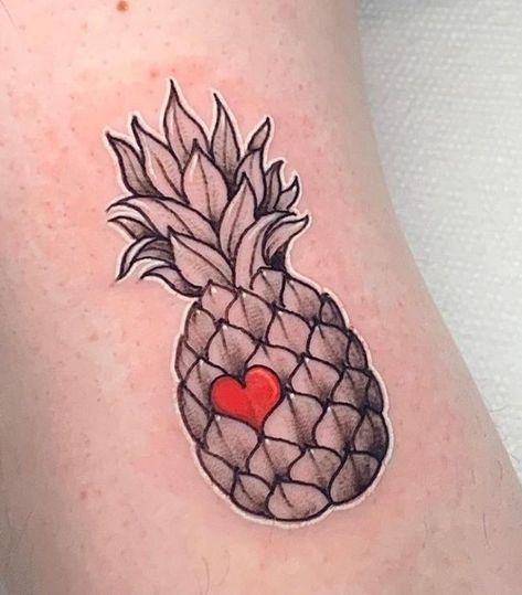 Pineapple Tattoo Meaning, Pineapple Tattoos, Pinapple Tattoos, Pineapple Tattoo, Father Tattoos, Stitch Tattoo, Cute Tattoos For Women, Tattoo Videos, Tattoo Designs And Meanings