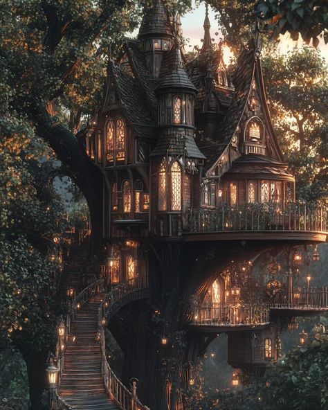 wanderskyhigh | Treehouse . #treehouse #mansion #gothic #gothicarchitecture #gothicaesthetic #darkaesthetic #darkartists #architecturelovers #architecture… | Instagram Treehouse Mansion, Fantasy Manor, Architecture Instagram, Gothic Mansion, Fantasy Maps, Gothic Aesthetic, Fantasy Places, Fantasy Map, Gothic Architecture