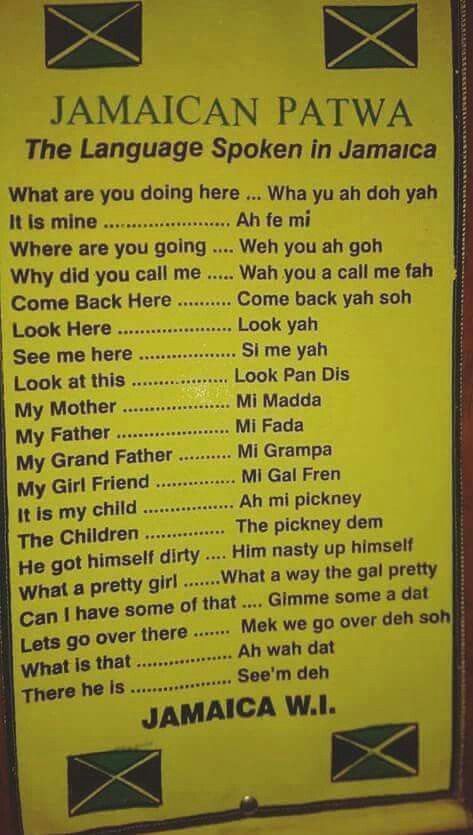 Jamaican Slang Words, Jamaican Patwa, Jamaican Phrases, Jamaican Words, Jamaican Quotes, Jamaica Culture, Jamaican Party, Jamaica History, Jamaican Culture