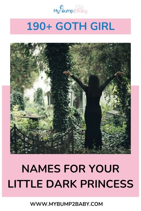 190+ Goth Girl Names for Your Little Dark Princess. Goth Names Girl, Goth Last Names, Evil Girl Names, Goth Girl Names, Witchy Girl Names, Evil Names Female, Little Princess Aesthetic, Gothic Girl Names, Dark Girl Names