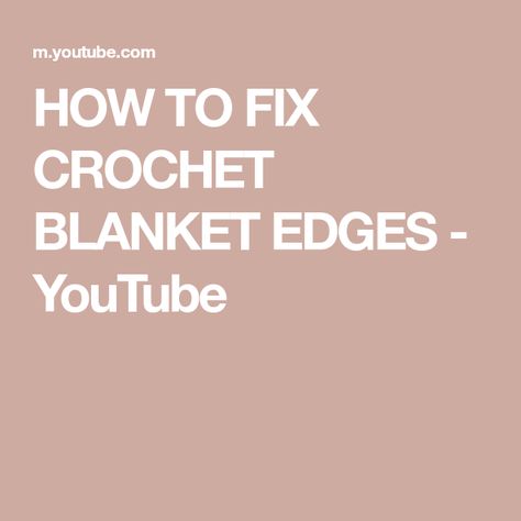 HOW TO FIX CROCHET BLANKET EDGES - YouTube Grandaughter Birthday Quotes, Crochet Ripple Afghan Pattern, Ripple Afghan Pattern, Crochet Blanket Border, Crochet Ripple Afghan, Crochet Blanket Edging, Crochet Throw Blanket, Baby Afghans, Afghan Pattern