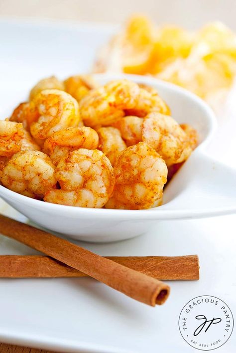 Spicy Orange Shrimp Recipe | The Gracious Pantry Orange Shrimp Recipes, Affordable Healthy Recipes, Clean Eating Healthy Recipes, Orange Shrimp, Clean Eating Easy, Supper Tonight, Recipes Clean Eating, Wellness Recipes, Shrimp Recipe