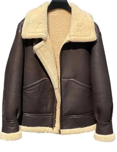 Sheepskin Shearling Coat B3 Bomber Jacket Double Collar Coat Leather Jacket | Mens Real Shearling Bomber Jacket B3 Flight Jacket Pilots Coat Our B3 leather and sheepskin aviator jacket is made with the best products available that tend to enhance its beauty. This makes you look stylish. This sheepskin jacket men's is hand-crafted within our factory and then directly delivered to our clients. You cannot find such leather quality which is known for its posh finish, softness and durability. Sheepskin Jacket Mens, Shearling Leather Jacket, Flight Pilot, Vintage Style Jacket, Mens Fur Coat, Stylish Leather Jacket, Winter Leather Jackets, Aviator Jacket, Fur Leather Jacket