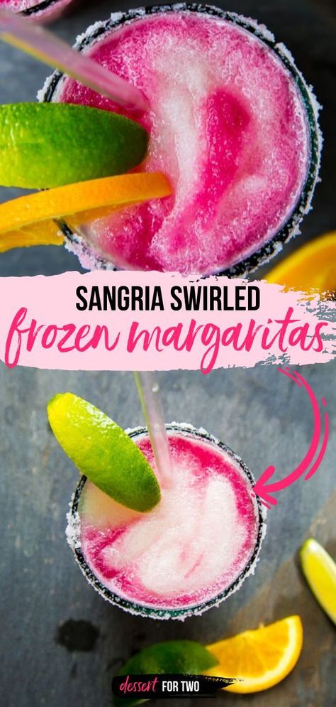 Frozen Sangria Margarita Recipe, Sangria Margarita Recipe, Wine Margarita, Margarita Sangria, Frozen Sangria, Batch Recipes, Frozen Cocktail, Frozen Margarita, Fun Summer Drinks