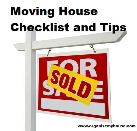 Moving House tips and checklist from www.organisemyhouse.com Sale Sign, Moving House, For Sale Sign, Real Estate, For Sale, Red, White