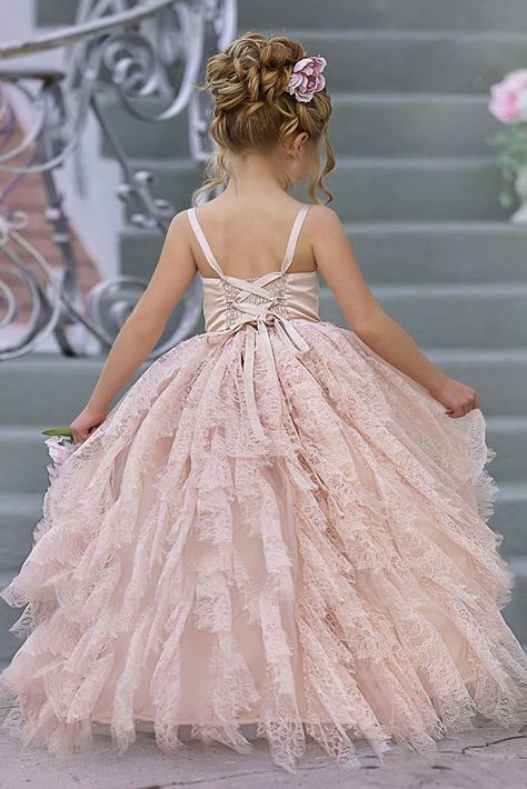 Must Have 2019: 24 Lace Flower Girl Dresses ❤ lace flower girl dresses blush lace ruffled skirt dollcakevintage ❤ #weddingdresses #guestoutfit #women's style #weddingguestoutfit Flower Girl Dresses Blush, Country Style Dresses, Flower Girl Gown, Pageant Hair, Birthday Pics, Cheap Flower Girl Dresses, Pink Flower Girl Dresses, Wedding Dress Guide, Dress Guide