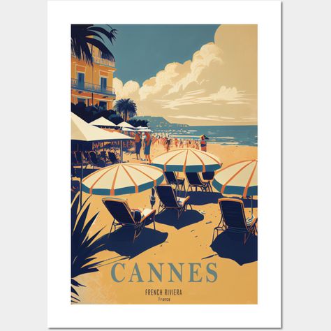 France Vintage, Cannes France, Vintage Travel Poster, Event Poster, Poster Stickers, Vintage Travel Posters, Travel Poster, Vintage Travel, Hard Hats