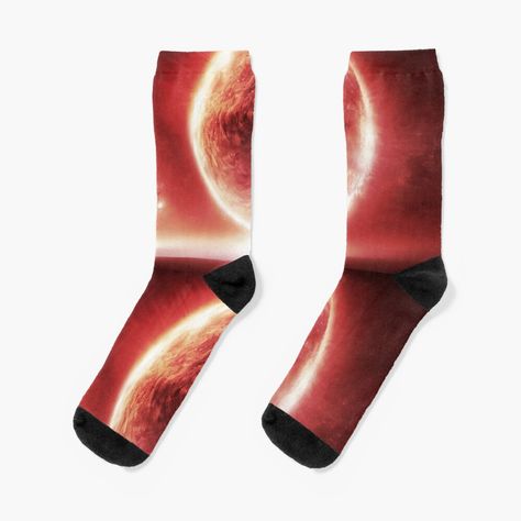 Get my art printed on awesome products. Support me at Redbubble #RBandME: https://www.redbubble.com/i/socks/An-unearthly-moon-and-planet-on-steampunk-galaxy-by-TMArtistic/137797360.9HZ1B?asc=u Galaxy Socks, Space Socks, Designer Socks, Socks For Sale, Crew Socks, Science Poster, Stranger Things Fanart, Planets, My Art