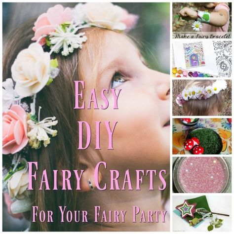 11 Easy Fairy Party Craft Ideas – Party Ideas Diy Fairy Party, Fairy Party Crafts, Fairy Crowns Diy, Garden Fairy Party, Woodland Fairy Crown, Fairy Party Ideas, Fairy Theme Birthday Party, Fairy Crowns, Flower Wings