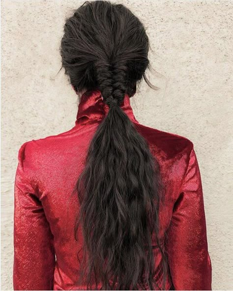 Half-Braided Low Pony Vintage Ponytail, Cute Ponytail Hairstyles, Κούρεμα Bob, Cute Ponytails, Second Day Hairstyles, Easy Bun Hairstyles, Fishtail Braid, Holiday Hairstyles, Sleek Ponytail