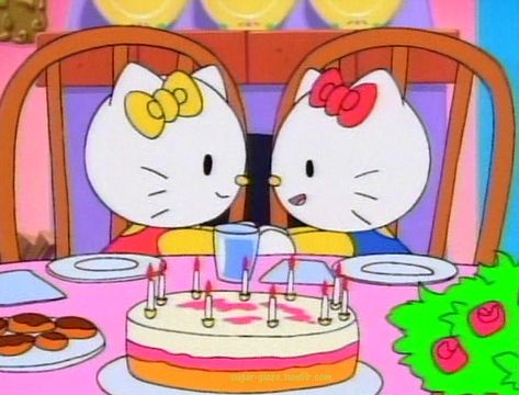 Hello Kitty Desenho, Kitty Cartoon, Birthday Cartoon, Hello Kitty Themes, Hello Kitty Cartoon, Hello Kitty Birthday, Hello Kitty Pictures, Photo Wall Collage, Hello Kitty Wallpaper