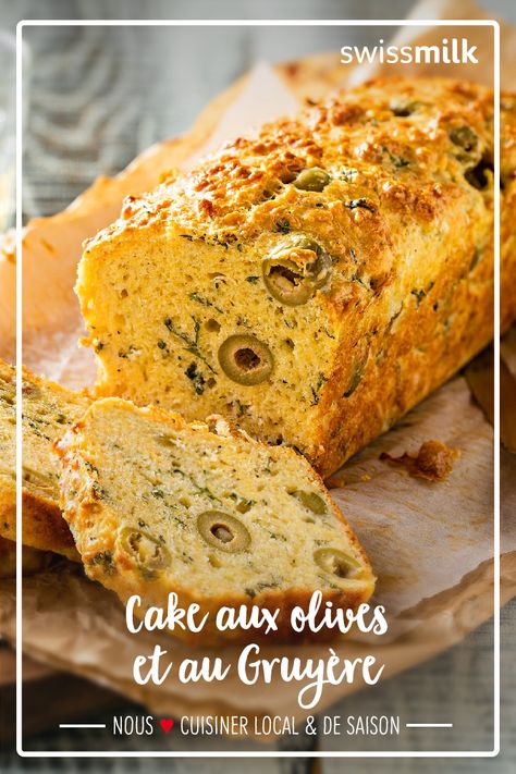 Cake Olives, Olive Cake, Cake Aux Olives, Salty Recipes, Food O, Savoury Cake, French Food, Savory Snacks, Food For Thought