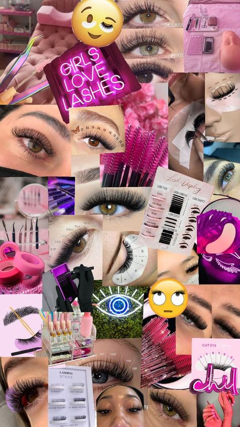 Lash Collage, Lash Content, Curl Lashes, Lashes, Classic Style, Collage