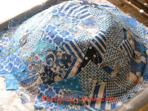 Wood Bowl Decor, Liquid Fabric, Fabric Bowl, Fabric Stiffener, Diy Bowl, Fabric Crafts Diy, Scrap Fabric Crafts, Scrap Fabric Projects, Diy Ceiling