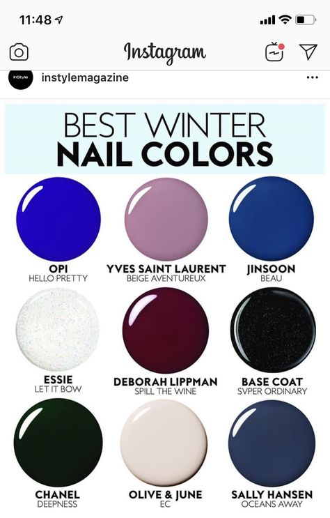 Pink Winter Nails, January Nail Colors, True Winter Color Palette, Cool Winter Color Palette, Deep Winter Palette, Nail Polish Colors Winter, Winter Nail Colors, Dip Nail Colors, Winter Nail Polish