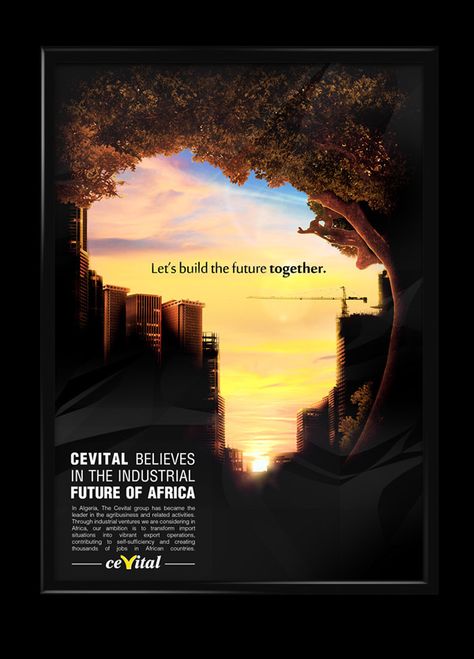 Cevital AFRIKA poster on Behance Poster Grafico, Posters Conception Graphique, Facebook Ads Campaign, Real Estate Marketing Design, Ads Campaign, 광고 디자인, Creative Advertising Design, Real Estates Design, 타이포그래피 포스터 디자인