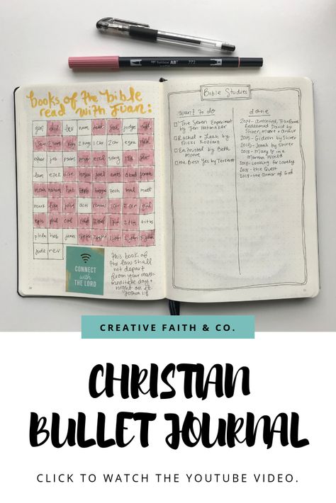 Click here to see some Christian bullet journal ideas and how to set up a bullet journal in the new year.  #bujo #bujolove #bulletjournal #christianbulletjournal #bulletjournalsetup Christian Bullet Journal Ideas, Bible Bullet Journaling, Bible Journal Notebooks, How To Bullet Journal, Bible Study Books, Bullet Journal Set Up, Devotional Journal, Inspire Bible Journaling, Christian Journaling