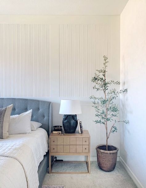 Reeded Wall, Emily Henderson, Wall Trim, Diy Headboard, Wall Molding, Board And Batten, Decor Trends, Dining Room Walls, Own Home