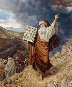 Ten commandments Monte Sinai, Image Of Jesus, Frank Dicksee, Arte Judaica, The Bible Movie, Santi Cattolici, Franz Kline, Bo Bartlett, Bible Characters